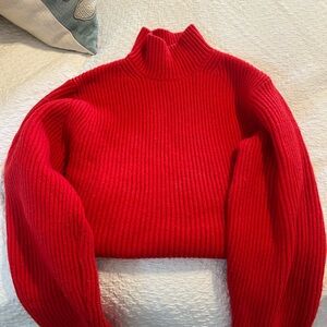 Red hm turtleneck sweater size small